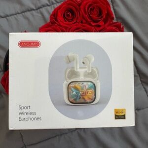 NEW Sealed Wireless Translation Earbuds w/ Touchscreen Case | ANC | Hi-Fi Audio